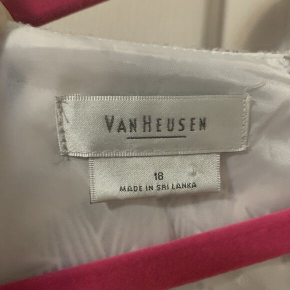 Women’s Summer Dress Van Heusen Brown And White Tropical Print Size 18 - Picture 2 of 8